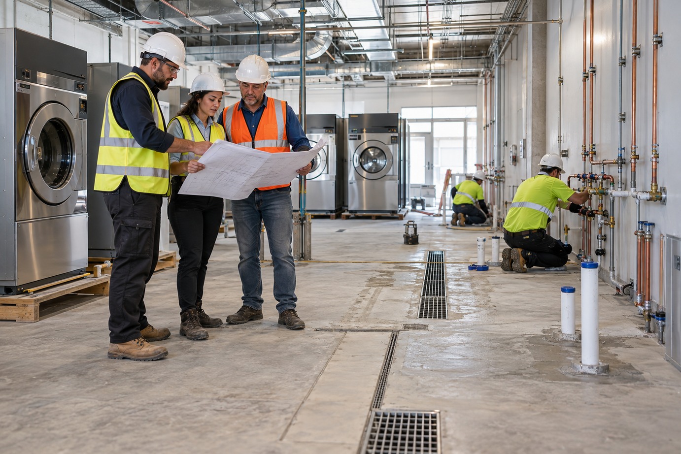 Prima dell’installazione: coordinare lavori edili e macchine da lavanderia